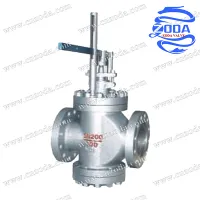 Karral működtetett duplaüléses nyomáscsökkentő szelep